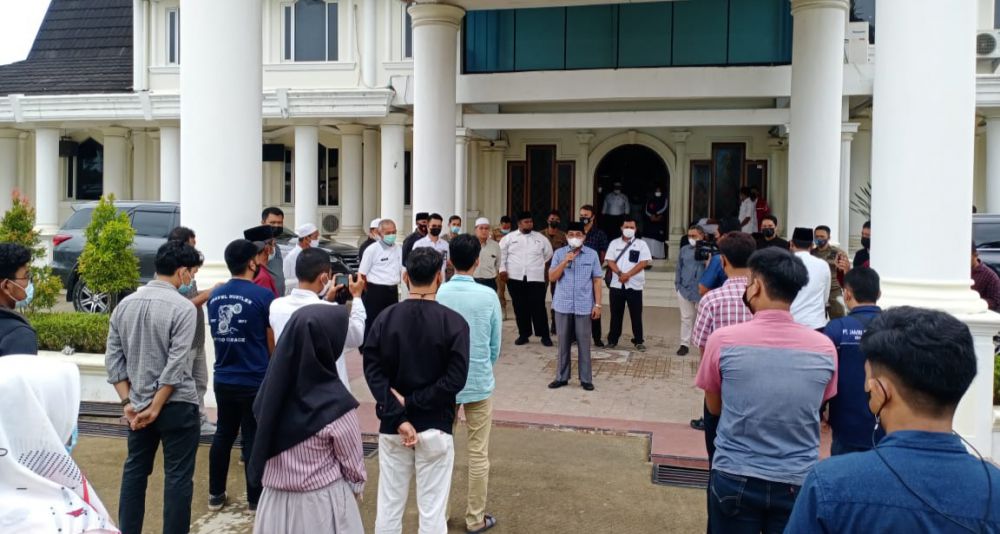 Pelajar SMA N 1 Datangi Bupati Untuk Minta Maaf.
