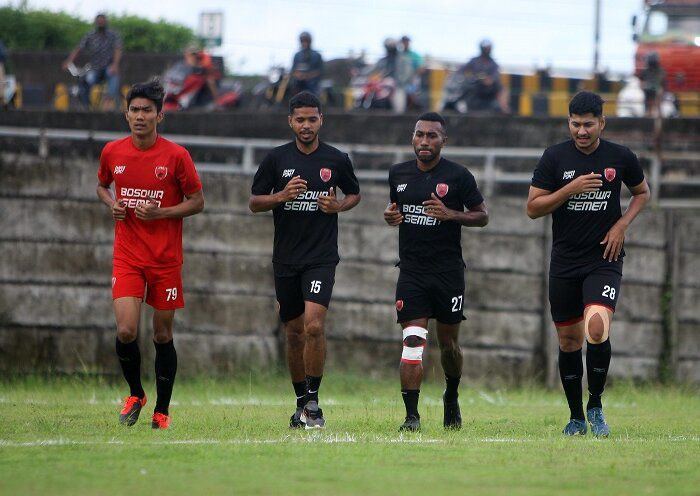 Para pemain andalan PSM siag laga melawan Persija. 