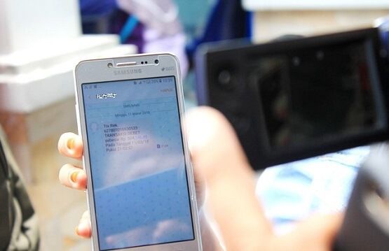 Ilustrasi notifikasi transaksi internet banking.
