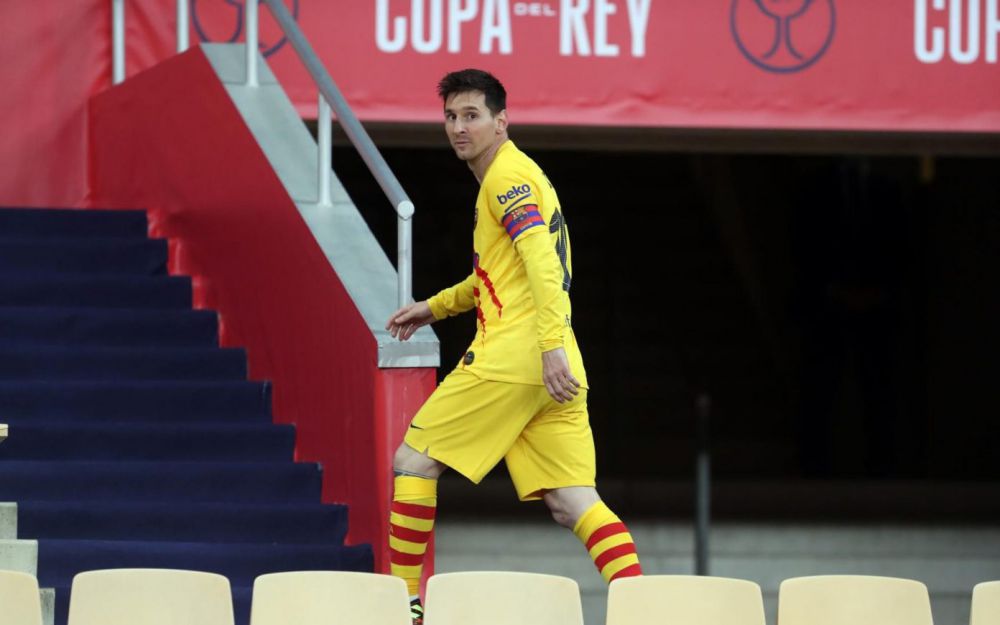 Pemain Barcelona, Lionel Messi. 