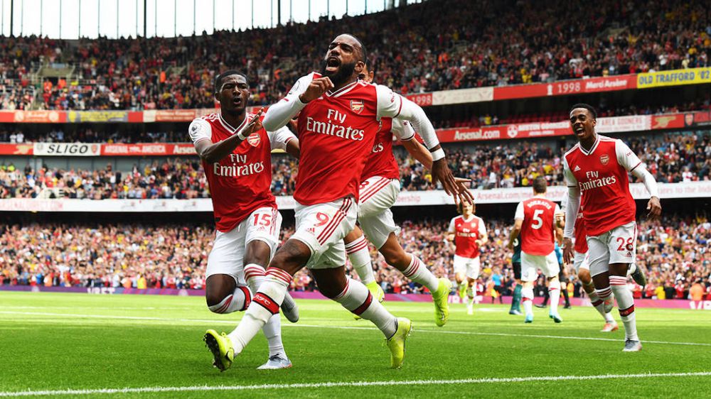 Pemain Arsenal, Alexander Lacazette. 