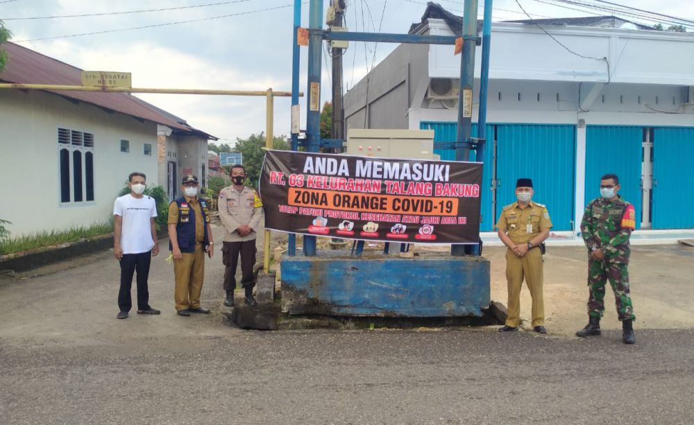 RT 03 Talang Bakung Ditetapkan Zona Orange.