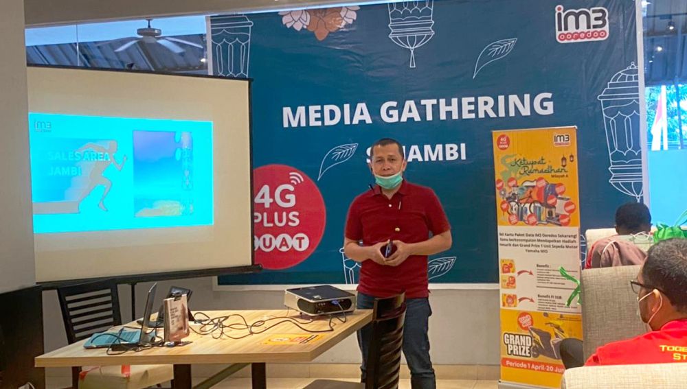 Jaib Turnip selaku Sales Area Manager Indosat Ooredoo Jambi.