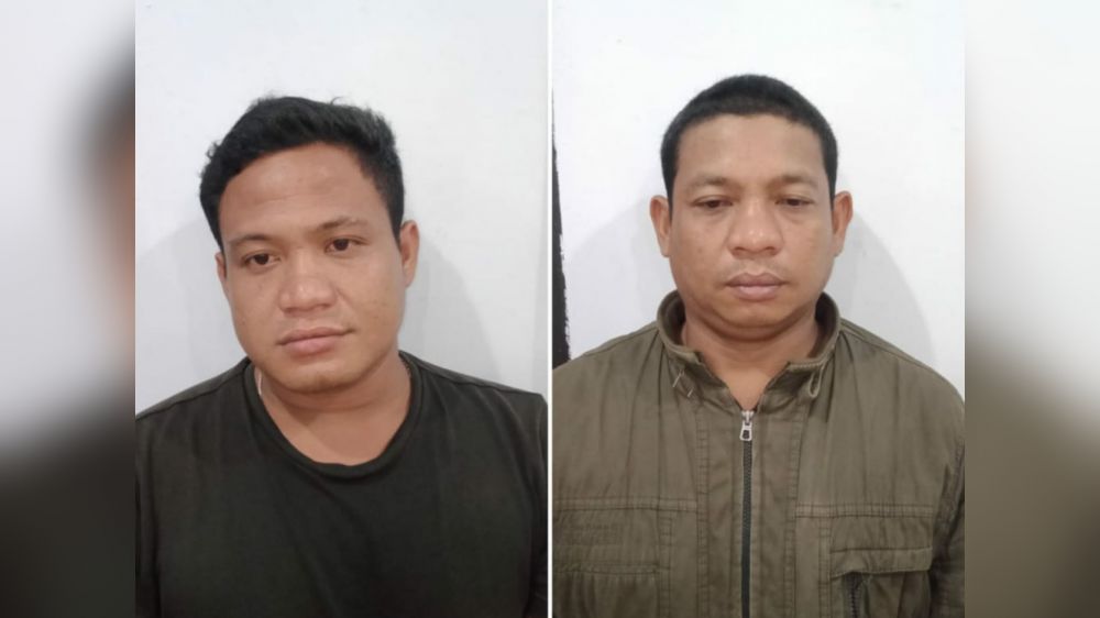 Tersangka pelaku illegal drilling yang beroperasi di Desa Pompa Air Kecamatan Bajubang ditangkap petugas dari Polres Batanghari.