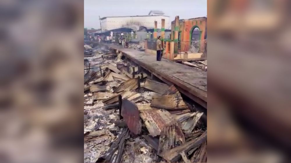 Kebakaran Mendahara Tengah.