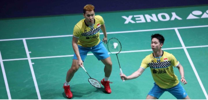 Kevin Sanjaya dan Marcus Gideon/Badmintonindonesia.