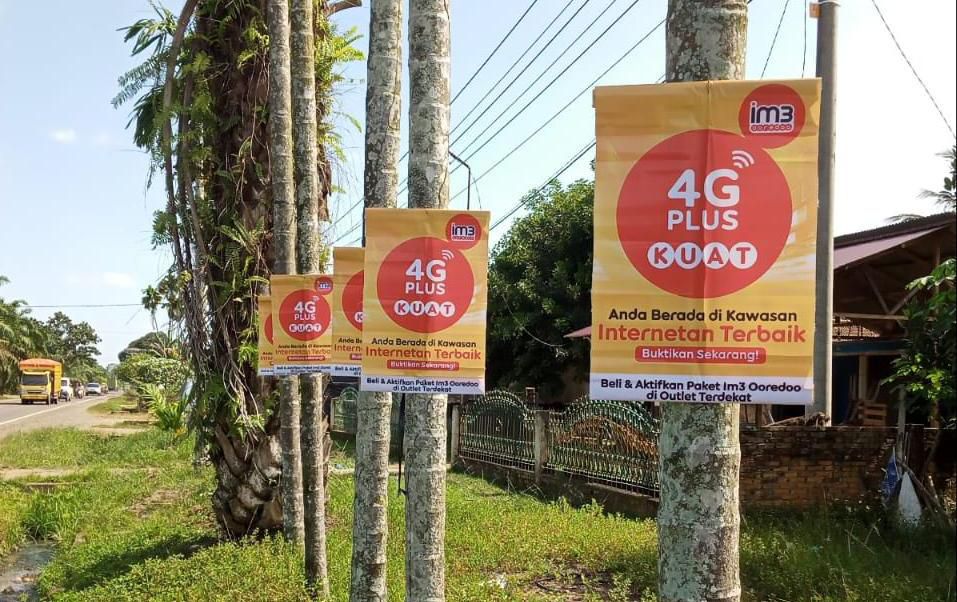 Warga Sebapo-Mestong Lancar Internetan Dengan Signal 4G Plus Kuat IM3 Ooredoo.