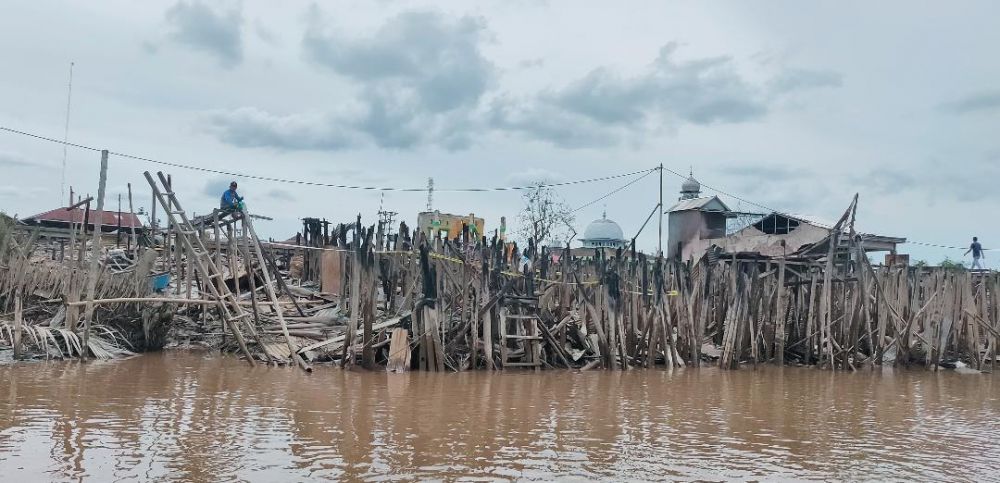 Korban Kebakaran di Mendahara Tanjabtim.