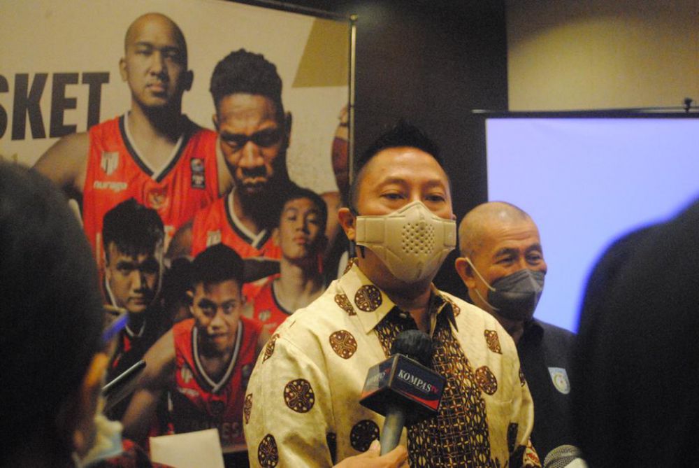 Manajer Timnas Basket Indonesia, Maulana Fahreza Tamrella. (Perbasi)