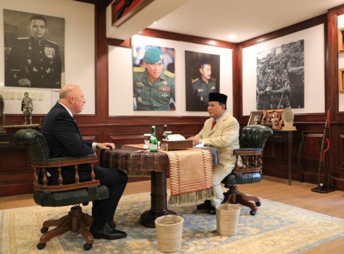 Menhan RI Prabowo Subianto dan Menteri Pertahanan Australia Peter Dutton 
