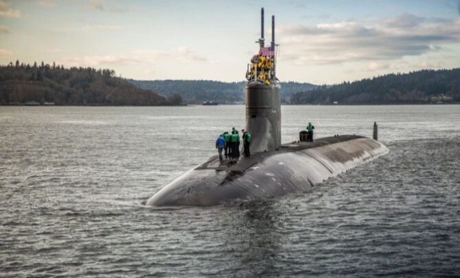 Kapal Selam USS Connecticut. (New York Post)