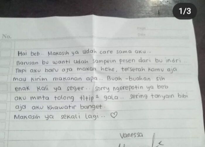 Sepucuk Surat dari Vanessa Angel