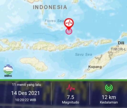 Badan Meteorologi, Klimatologi, dan Geofisika (BMKG) menyampaikan peringatan dini tsunami di wilayah Sulawesi Selatan, Sulawesi Tenggara, Nusa Tenggara Timur (NTT), Nusa Tenggara Barat (NTB), dan Maluku.
