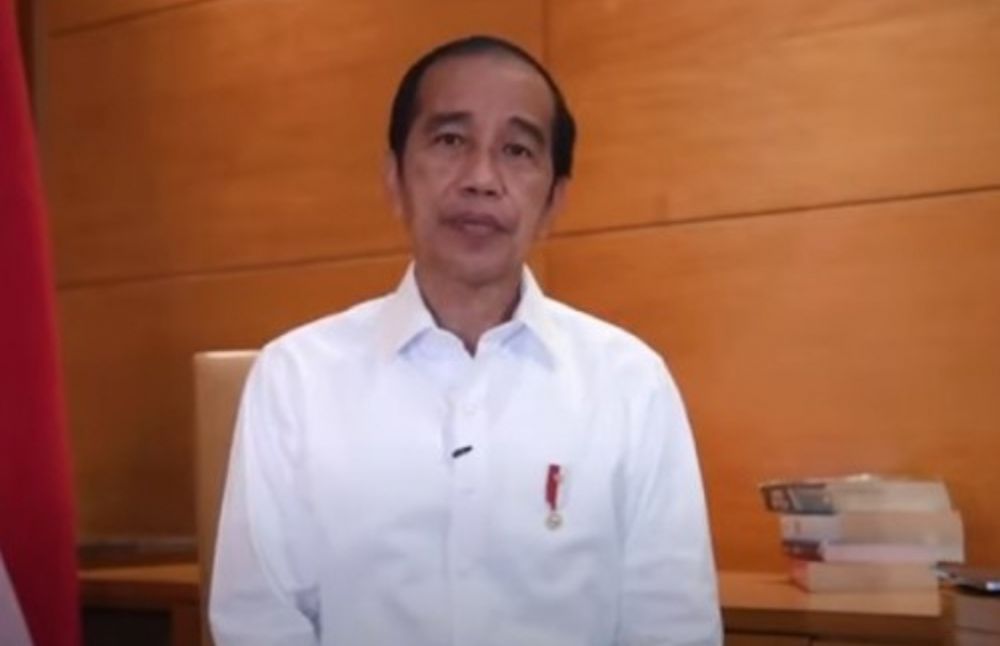 Presiden Jokowi memberikan keterangan pers