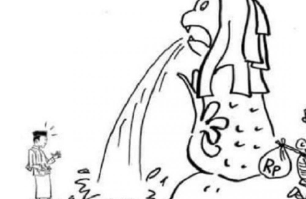 Ustaz Abdul Somad posting Karikatur Patung Singapura.