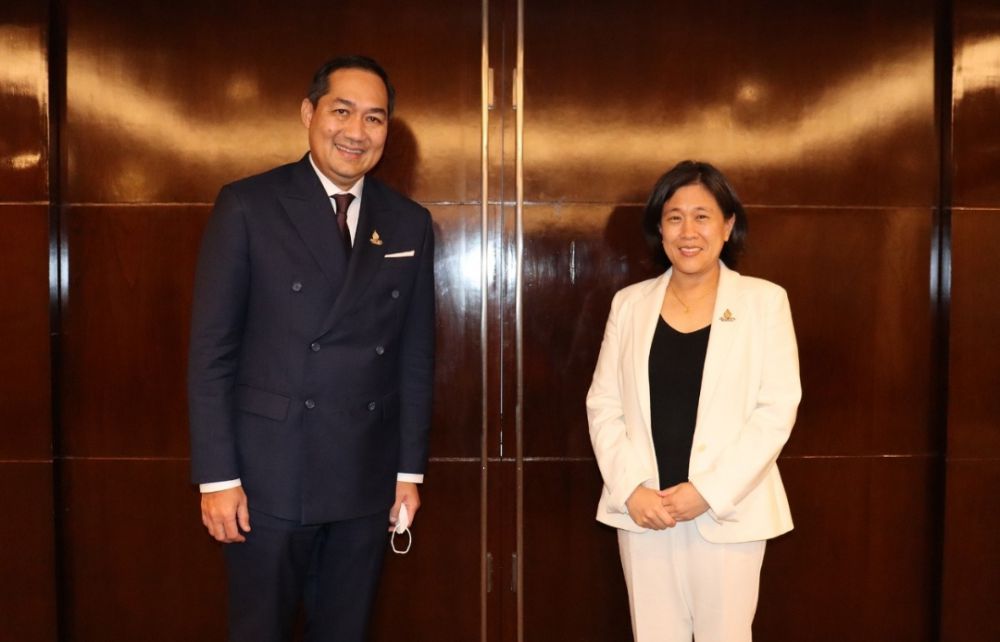 Menteri Perdagangan RI, Muhammad Lutfi melakukan pertemuan bilateral dengan Duta Besar United States Trade Representatives, Katherine Tai di Bangkok, Thailand, Sabtu (21 Mei 2022).