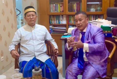 Ketua MUI KH Cholil Nafis dan Hotman Paris.