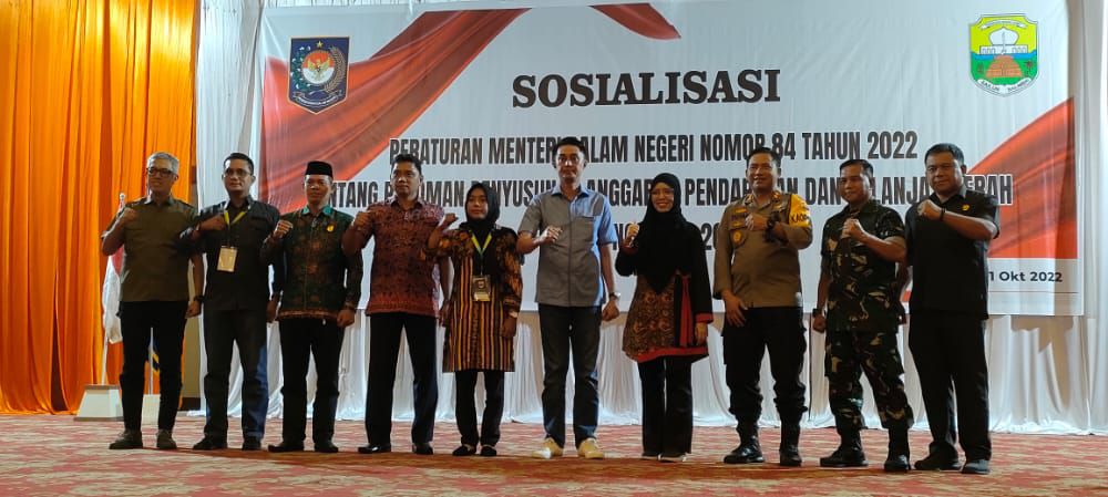 Kegiatan Sosialisasi Permendagri Nomor 84 Tahun 2022 yang digelar Pemkab Muaro Jambi.