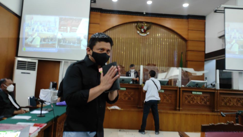 Terdakwah Ferdy Sambo menghadiri sidang perkara pembunuhan berencana di Pengadilan Negeri (PN) Jakarta Selatan.