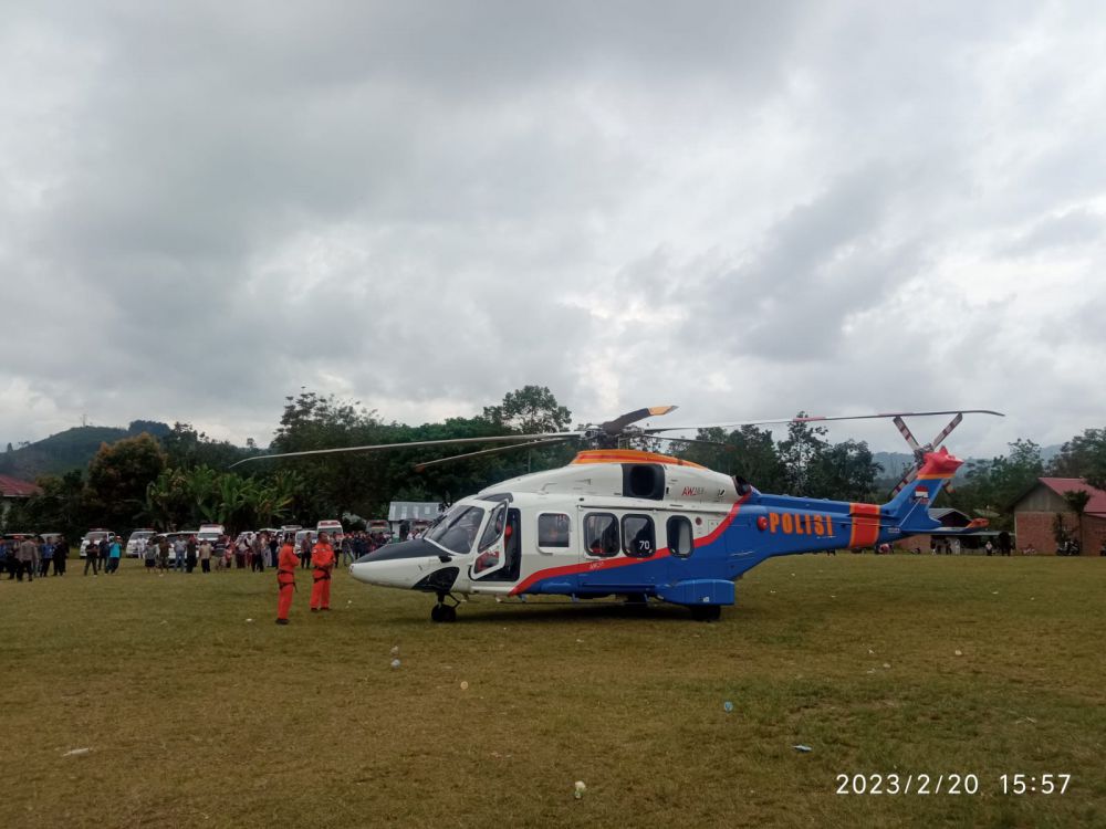 Terkendala Cuaca Evakuasi Kapolda Jambi Dilanjutkan Pagi Besok