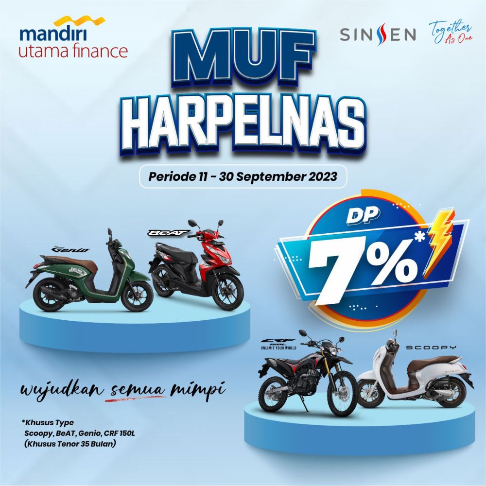 Cukup Bayar DP 7 Persen Saja, Sudah Bisa Bawa Pulang Motor Honda Impian