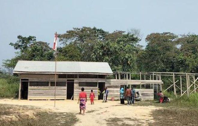 Kondisi SD Satu Atap Sungai Menggatal Desa Suo-Suo, saat mengkhawatirkan.
