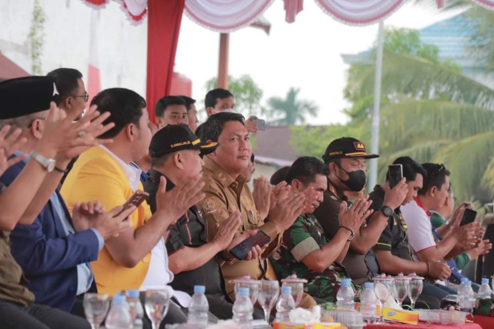 Wakil Bupati Tanjung Jabung Barat H. Hairan, SH menghadiri kegiatan Simulasi Sistem Pengamanan (SISPAM)
