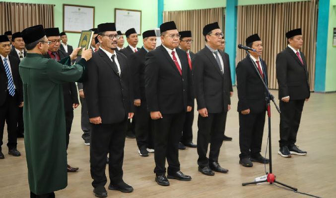 Rektor UIN STS Jambi Dilantik Bersama 19 Pimpinan PTKN dan Pimpinan Tinggi Kemenag