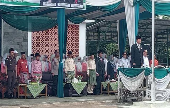 Kemenag Sarolangun menggelar HAB ke-78 di Halaman Kantor Kemenag, Rabu (3/1/2024) pagi.