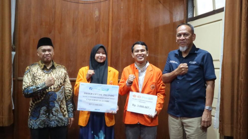 Pelindo Jambi Berikan Beasiswa kepada Mahasiswa Berprestasi UNJA