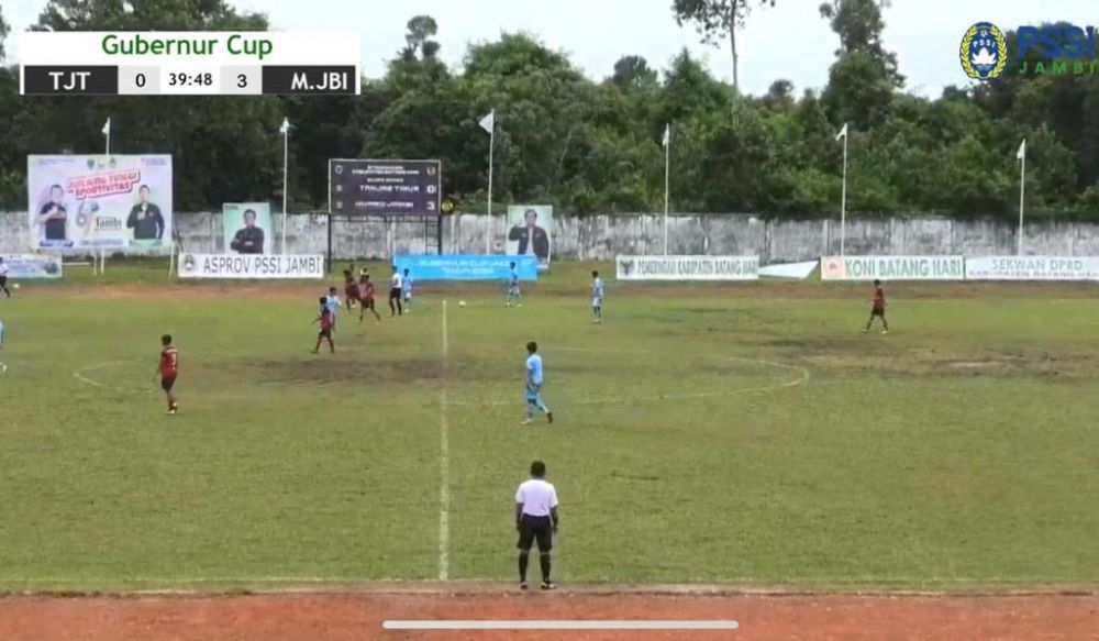 Bungkam Tanjabtim 4-0, Muaro Jambi Puncaki Klasemen Grup B Sepakbola Gubernur Cup Jambi 2024