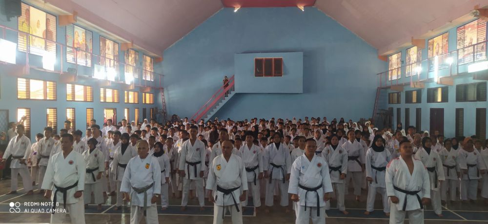 Upacara pembukaan UKT PB Budokai Provinsi Jambi.