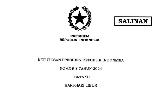 Selama Tahun 2024 Total Ada 16 Hari Libur