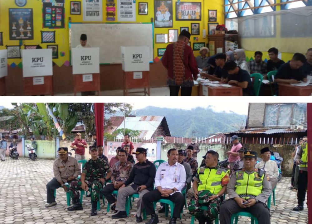 Pj Bupati Asraf Bersama KPU Pantau Pelaksanaan Pemilu