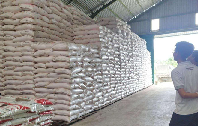 Salah satu gudang pupuk di Sanggarang Agung Kerinci.