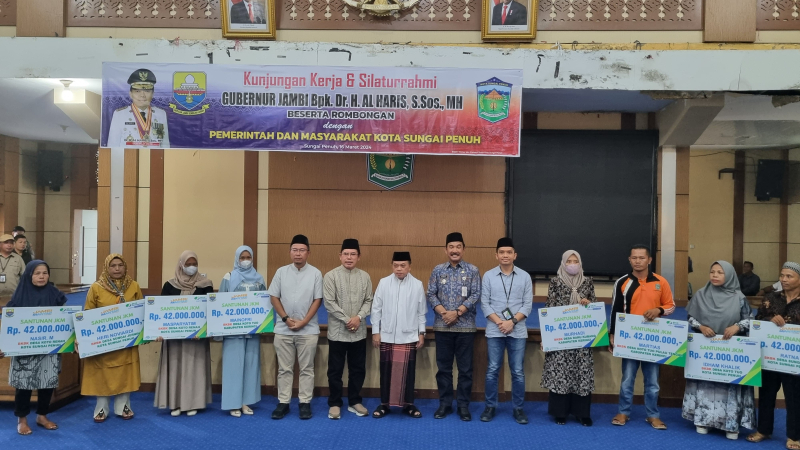 Delapan Ahli Waris Program BKBK di Kerinci-Sungai Penuh Terima Santunan

