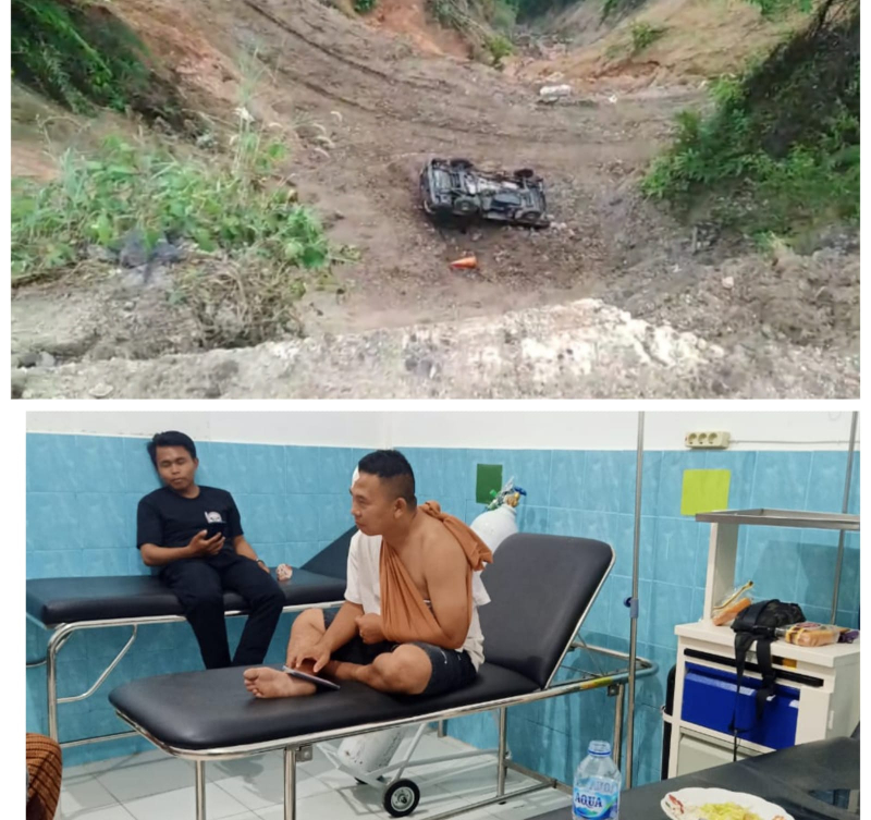 BREAKING NEWS!! Mobil Pickup Masuk Jurang Sedalam 45 Meter di Muara Emat Kerinci

