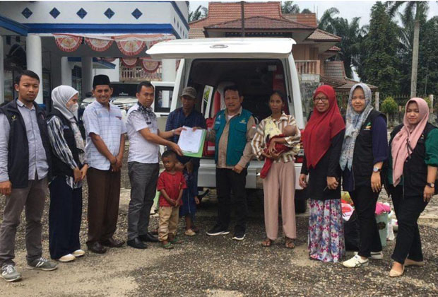 Acio, anak penderita gizi buruk dibawa ke RSUD Raden Mattaher Jambi untuk mendapatkan perawatan lebih lanjut.