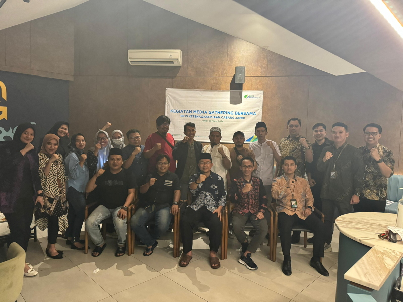 BPJS Ketenagakerjaan Jambi Jalin Silaturahmi Bersama Awak Media