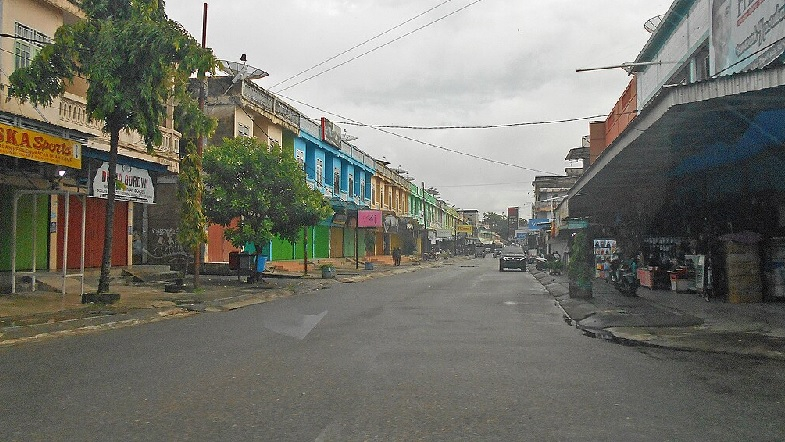 Pemandangan salah satu sudut Kota Muara Bungo di Kabupaten Bungo