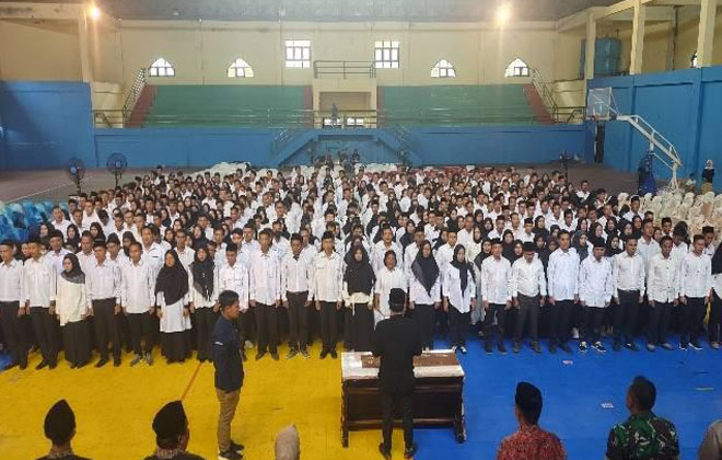 Prosesi pentikan PPS oleh Ketua KPU Sarolangun.