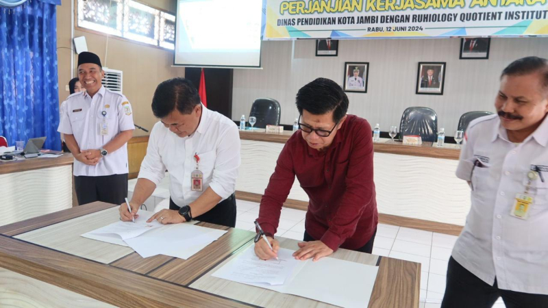 Perangi Perundungan di Sekolah, Disdik Kota Jambi Jalin Kerjasama dengan Ruhilogi Quotien Institute