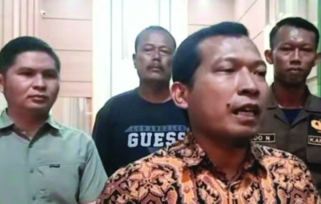 Kasi Intel Kejari Sungai Penuh Andi Sugandi saat memberikan keterangan kepada awak media baru-baru ini.