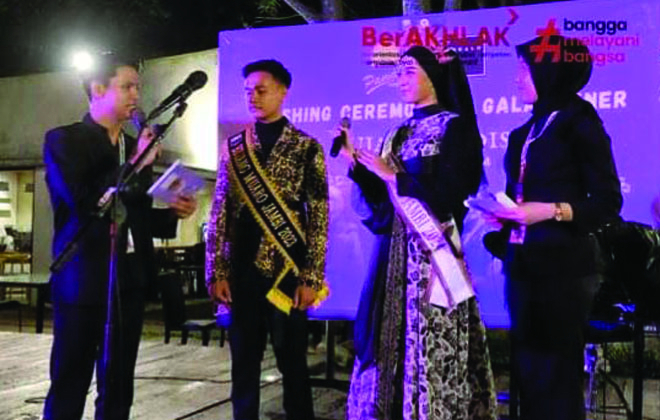 Sashing ceremony dan malam gala dinner Bujang Gadis Muaro Jambi 2024.