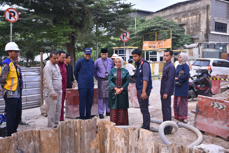 Ternyata Belum Rampung 100 Persen, Pj Walikota Jambi Tinjau Progres Pekerjaan IPAL di Jambi Timur