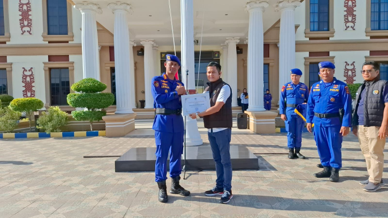 Bersinergi bersama Insan Pers, Ditpolairud Polda Jambi Terima Penghargaan dari PWI Kota Jambi