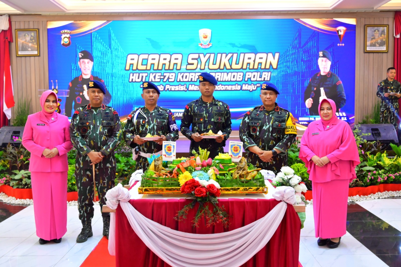 Polda Jambi Gelar Syukuran HUT Ke 79 Korps Brimob Polri Tahun 2024