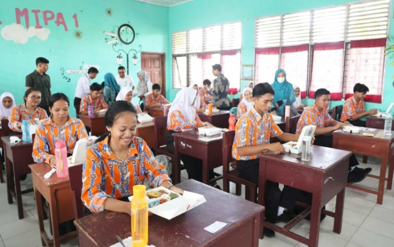 Hanya 2 Kabupaten/Kota, Launching MBG Perdana di Provinsi Jambi, Sasar 6.276 Siswa