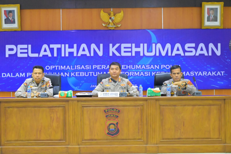 Bidhumas Polda Jambi Gelar Pelatihan Kehumasan untuk Optimalisasi Informasi Publik