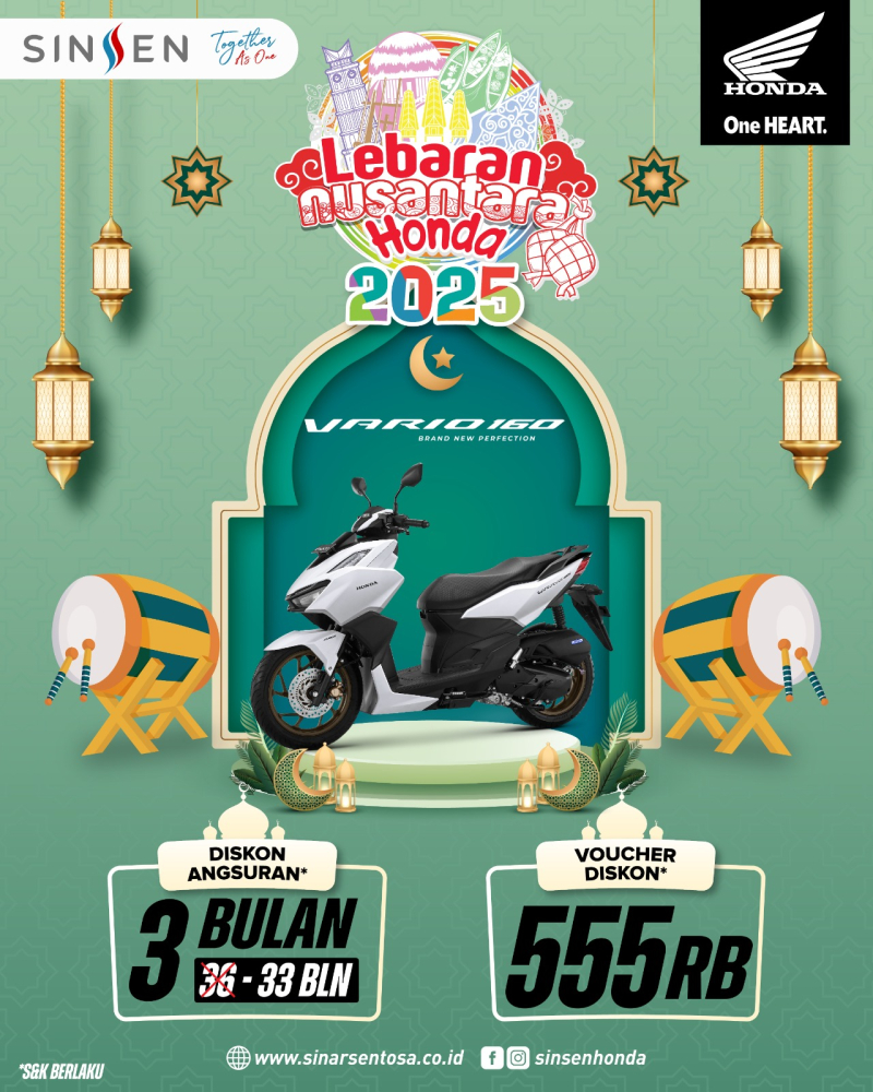 Berkah Ramadhan, Dapatkan Motor Baru Honda dengan Berbagai Bonus Menarik